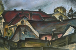 1928 Prints: Kosice roofs, 1928. Creator: Konstantin Bauer