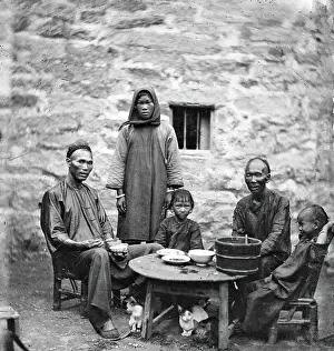 1869 Prints: Kowloon, Hong Kong, China: a Chinese family, 1869. Creator: John Thomson