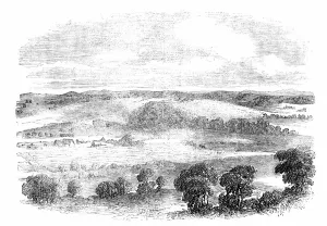 Kraal Prints: Kraal of Chaka, the Zulu Chief, 1857. Creator: Unknown