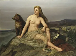 Viking Age Prints: Kraka (Aslaug), 1862