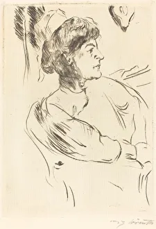 Corinth Lovis Prints: Krankenschwester (Nurse), 1914. Creator: Lovis Corinth