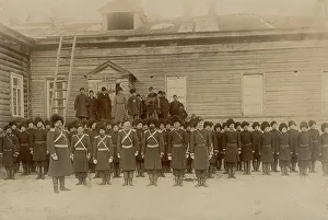 Cossack Prints: Krasnoyarsk Cossack cavalry sotnya, 1880. Creator: Unknown