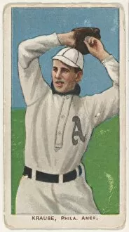 Baseball Cap Gallery: Krause, Philadelphia, American League, from the White Border series (T206) for the Amer