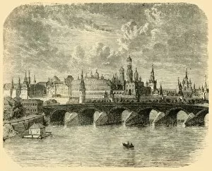 Moskva River Gallery: The Kremlin, Moscow, 1890. Creator: Unknown