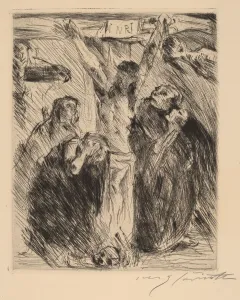 Corinth Lovis Prints: Kreuzigung, nach dem Altarbild in Tolz (Crucifixion