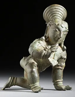 Krishna Prints: Krishna, The Butter Thief, 16th century. Creator: Unknown