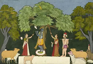 Krishna entertains his companions, ca. 1760-1765. Creator: Unknown