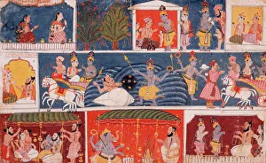 Krishna Prints: Krishna Receives the Sacred Thread and Returns his Preceptor Sandipani's Son