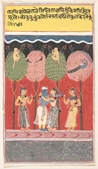 Krishna Revels with the Gopis...from a Dispersed Gita Govinda (Song of the Cowherds), c1630-40