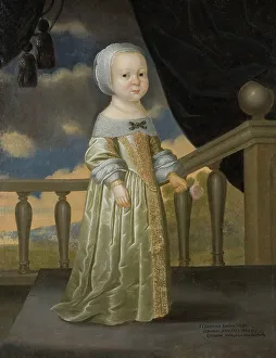 Holstein Gottorp Prints: Kristina Sabina, 1643-44, princess of Holstein-Gottorp. Creator: Julius Strachgen