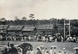 Race Course Prints: Kuching, Sarawak: view of the racecourse, c1900. Creator: Unknown