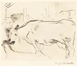 Kuhstall II (Cow Barn II), 1914. Creator: Lovis Corinth
