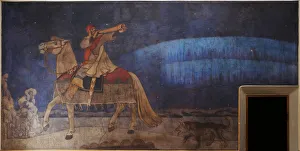 Kullervo Rides to War, 1901. Artist: Gallen-Kallela, Akseli (1865-1931) Kullervo Rides to War, 1901. Artist: Gallen-Kallela, Akseli (1865-1931)