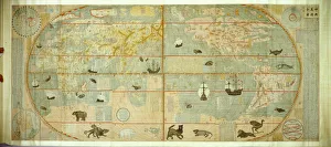 Kunyu Wanguo Quantu (Map of the Myriad Countries of the World), 1602. Creator: Ricci