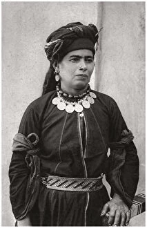 Amber Collection: Kurdish lady in her best costume, Iraq, 1925. Artist: A Kerim