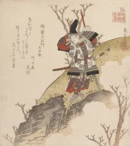 Kusonoki Tatewaki Masatsura (Warrior From the Book: Taiheiki), ca. 1840. Creator: Gakutei