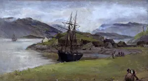 Misty Prints: At Kyleakin, Isle of Skye, 1881. Creator: James Clarke Hook