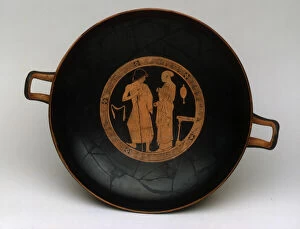Attic Collection: Kylix (Drinking Cup), about 460 BCE. Creator: Penthesilea Painter
