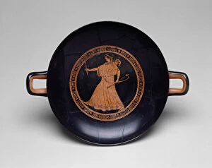 Archaic Collection: Kylix (Drinking Cup), about 480 BCE. Creator: Douris