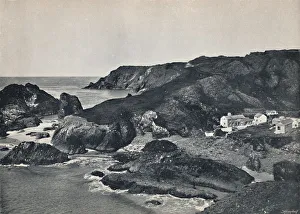 Round The Coast Prints: Kynance Cove - The Cove and Village, 1895