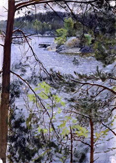 Kyrkviken at Lidingo, 1883
