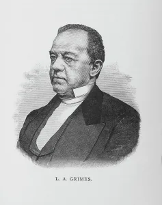 G M Rewell Company Prints: L. A. Grimes, 1887. Creator: Unknown