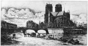 Meryon Prints: L Abside, c1841-1868 (1924). Artist: Charles Meryon