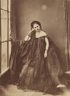 Petticoat Collection: L accoudee, 1856-57. Creator: Pierre-Louis Pierson
