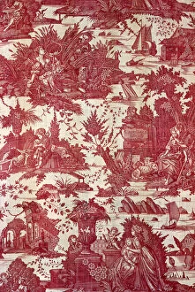 Instrument Gallery: L Agréable leçon (The Pleasant Lesson) (Furnishing Fabric), France, 1788