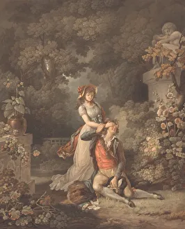 Charles Descourtis Prints: L Amant surpris. Creator: Charles-Melchior Descourtis