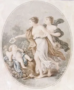 L Amour couronnepar les Graces (Cupid crowned by the Graces), 1770-1805