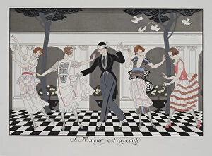 Barbier Gallery: L Amour est aveugle (Love is blind), 1920