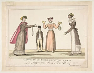 Graces Collection: L Amour et les Graces Arrivant de Londres;Le Supreme Bon-Ton No. 24, 1815