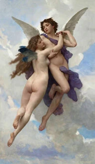 Amor Collection: L Amour et Psyche(Amor and Psyche), 1889. Creator: Bouguereau