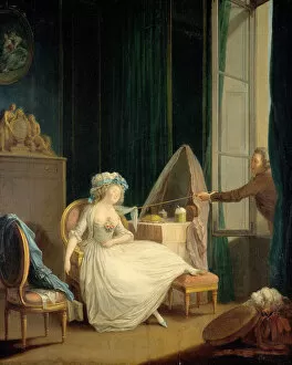 Rendezvous Collection: L Amour frivole, c. 1780. Creator: Schall, Jean-Frederic (1752-1825)