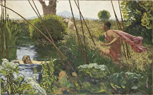 Nabis Prints: L Apres-Midi d un faune (The Afternoon of a Faun), c. 1930. Creator: Roussel