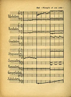 Russolo Prints: L arte dei Rumori (The Art of Noises), 1913-1915