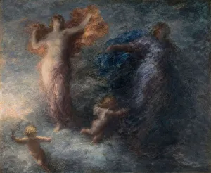Fantin Latour Henri Prints: L Aurore et la Nuit (Dawn and the Night), 1894. Creator: Henri Fantin-Latour