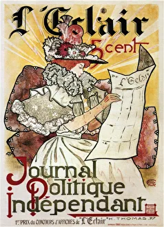 Reformstil Prints: L Eclair: Journal Politique Independent (Poster), 1897. Artist: Thomas, Henry Atwell
