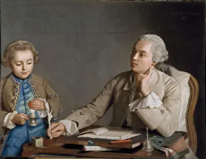 Art History Museum Prints: L Ecriture (The Writing), 1752. Creator: Liotard, Jean-Etienne (1702-1789)
