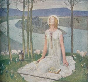 Saint Joan Gallery: L Enfance De Jeanne D Arc, c1918, (1919). Artist: Edward Reginald Frampton