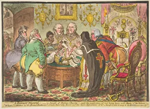 Gillray Collection: L Enfant Trouve: -a Sample of Roman Charity!-or-the Misfortune of Not Being Born wi