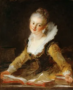 Fragonard Prints: L Etude. Artist: Fragonard, Jean Honore (1732-1806)