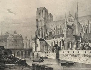 Lile De La Cite Prints: L Eveche, c1550-c1638 (1915)