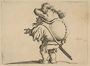 Callote Gallery: L Homme au Gros Dos Orned Une Rangee de Boutons