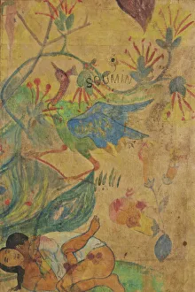 Animals And Birds Collection: L ibis bleu (The blue ibis), 1892. Creator: Gauguin, Paul Eugene Henri (1848-1903)