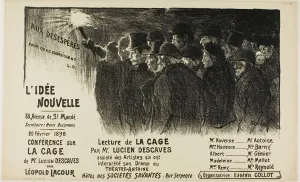 Torchlight Prints: L Idee Nouvelle, February 1898. Creator: Theophile Alexandre Steinlen
