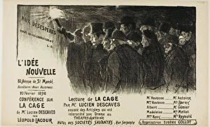 French Text Gallery: L Idée Nouvelle, February 1898. Creator: Theophile Alexandre Steinlen