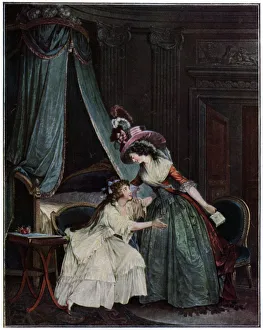 Lesbianism Prints: L Indiscretion, 1786 (1931). Artist: Jean-Francois Janinet