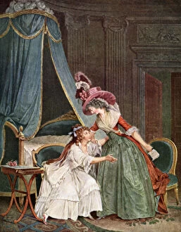 Canopy Gallery: L Indiscretion, 1788, (1929). Artist: Jean-Francois Janinet
